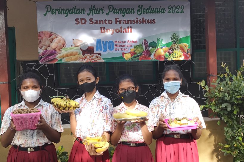 Peringatan Hari Pangan Sedunia 2022 SD Santo Fransiskus Boyolali
